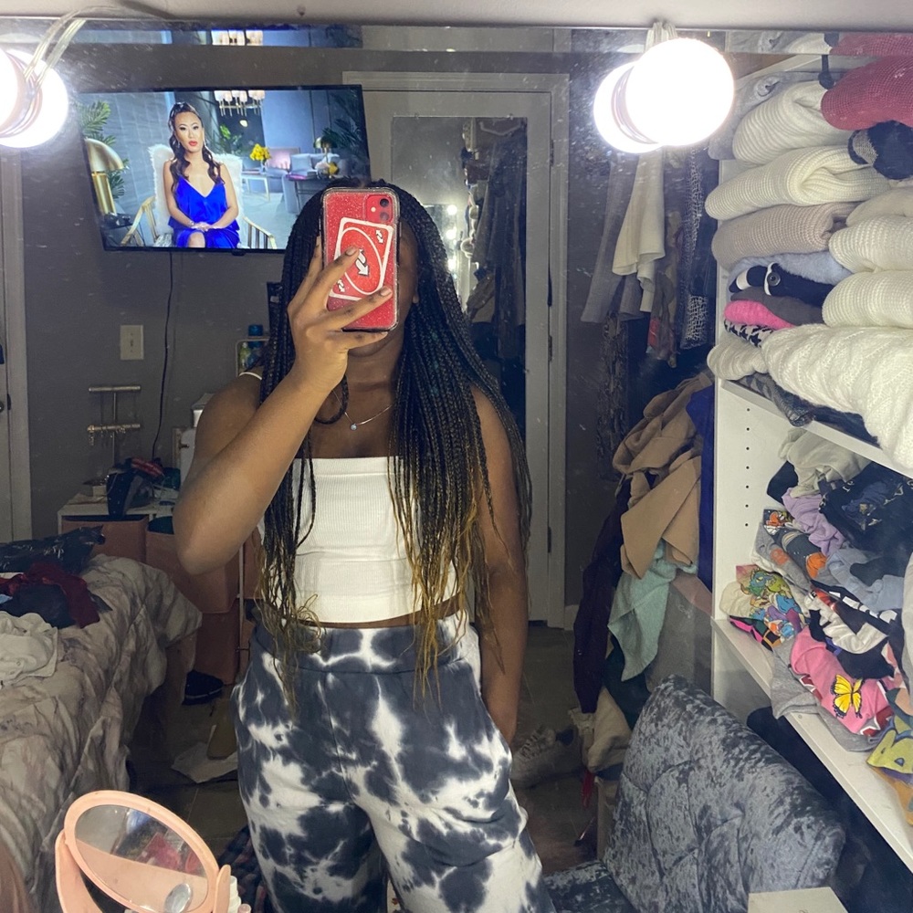 Tie Dye Black and White Joggers
